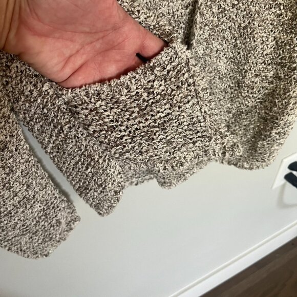 Eileen Fisher Open Front Long Sleeve Cardigan w/ pockets - Picture 4 of 5